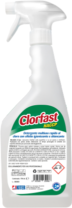 CLORFAST Detergente multiuso rapido al cloro con effetto igienizzante e sbiancante