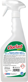 CLORFAST Detergente multiuso rapido al cloro con effetto igienizzante e sbiancante