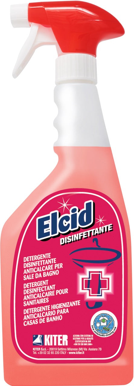 ELCID - Disinfettante anticalcare battericida e fungicida per tutte le superfici della sala da bagno presidio medico chirurgico
