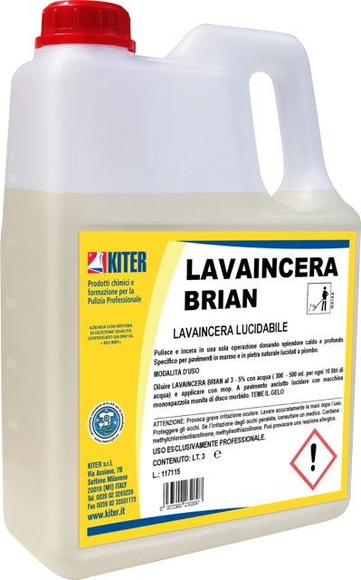 Lavaincera BRIAN Lavaincera rilucidabile per la manutenzione e il ripristino di tutte le superfici trattate a cera