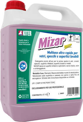 MIZAR Multiuso ultrarapido per vetri, specchi e superfici lavabili