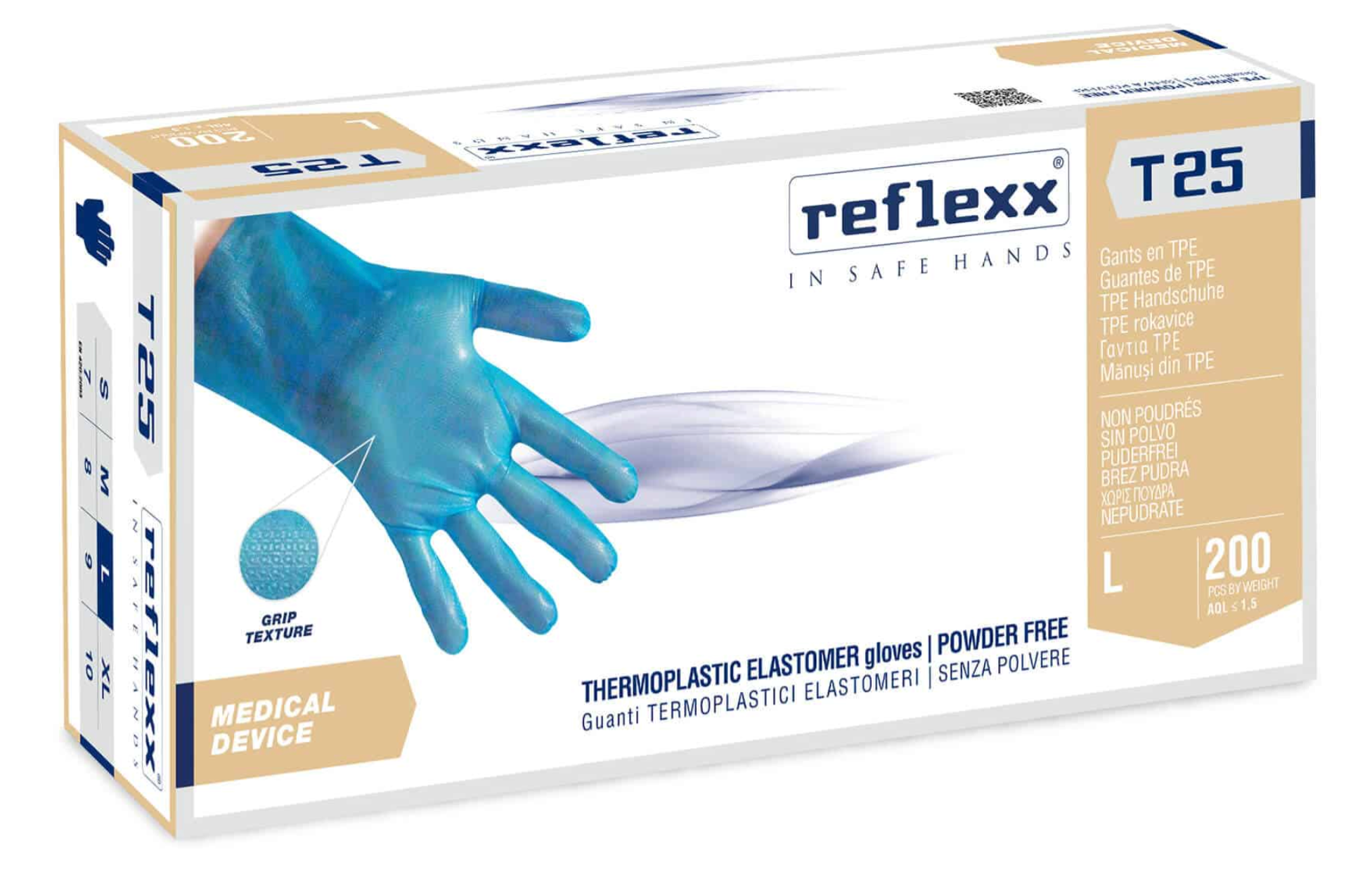 Guanti Termoplastici Elastomeri (TPE) Reflexx T25 gr. 2,5