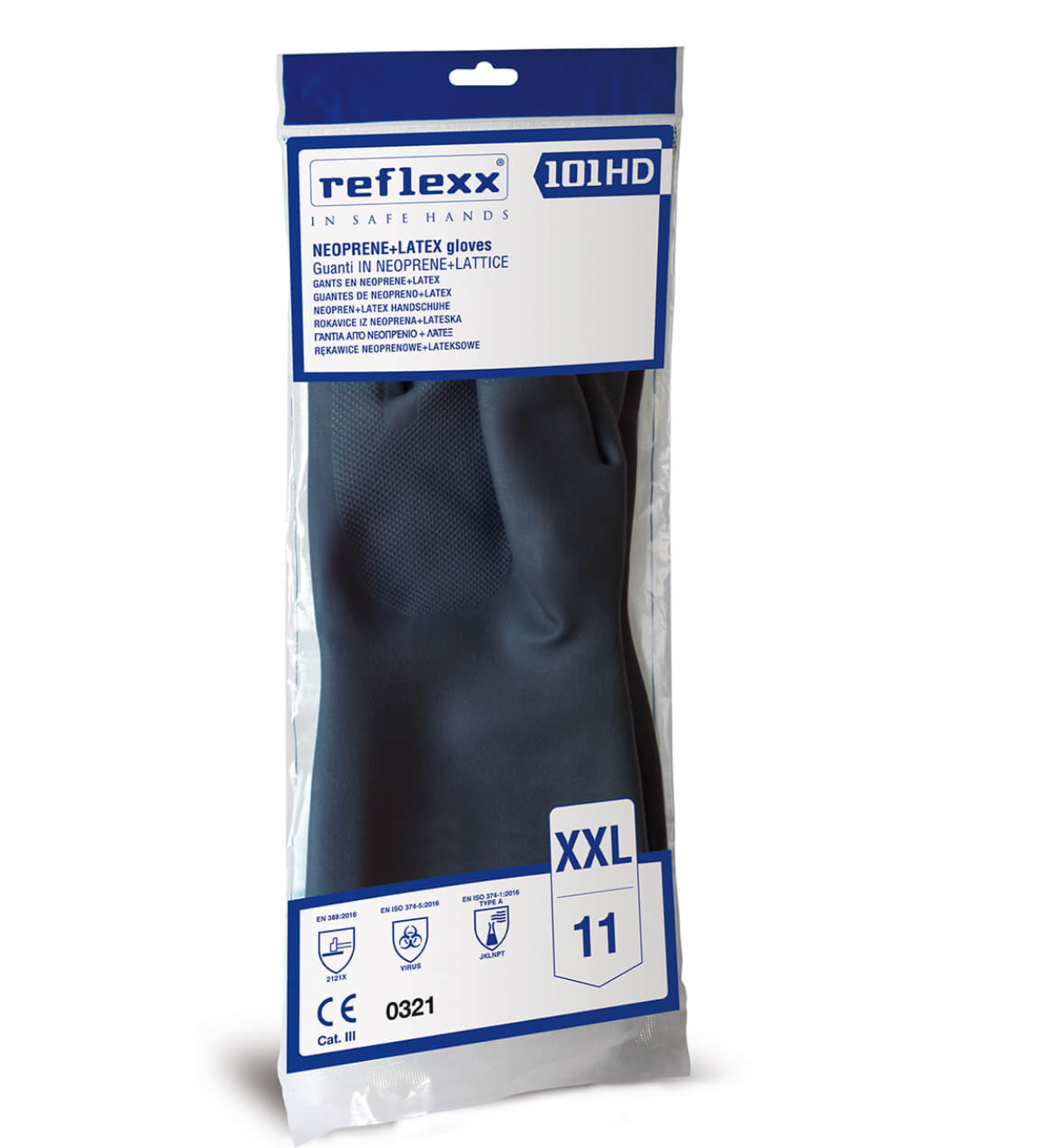 Guanti Riutilizzabili In Neoprene Reflexx 101 – gr. 105 (M)
