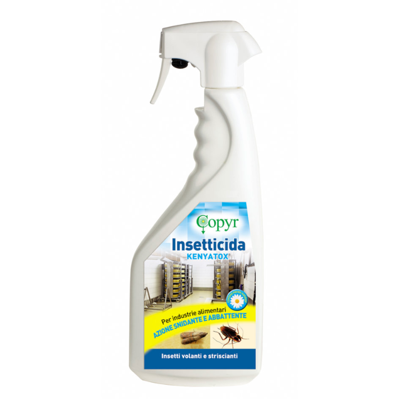 KENYATOX I. A. 1 L Insetticida a base di Piretro naturale formula per industrie alimentari