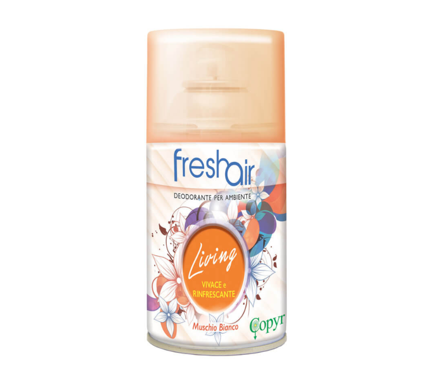 FRESH AIR LIVING deodorante aerosol per applicazione con erogatore automatico COPYR in ambienti interni