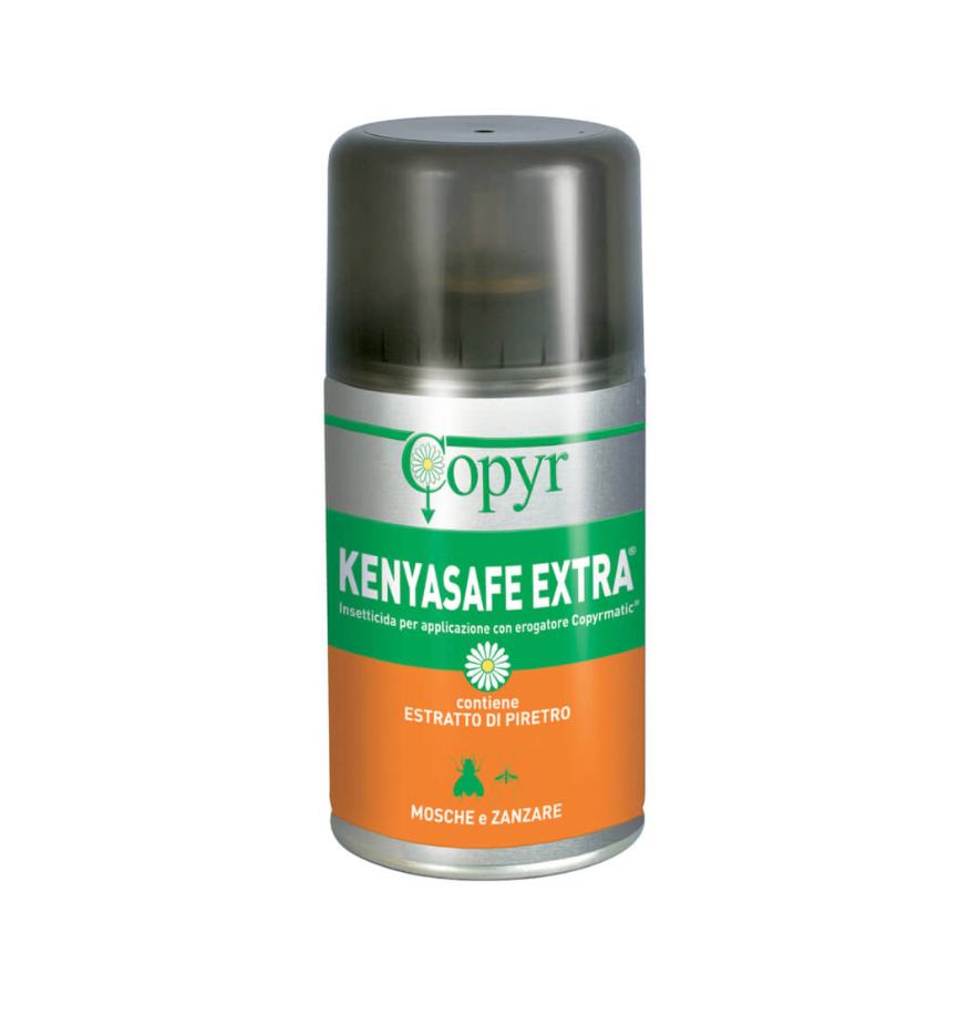 KENYASAFE EXTRA Aerosol insetticida per uso domestico e civile per applicazione con erogatore automatico Copyr