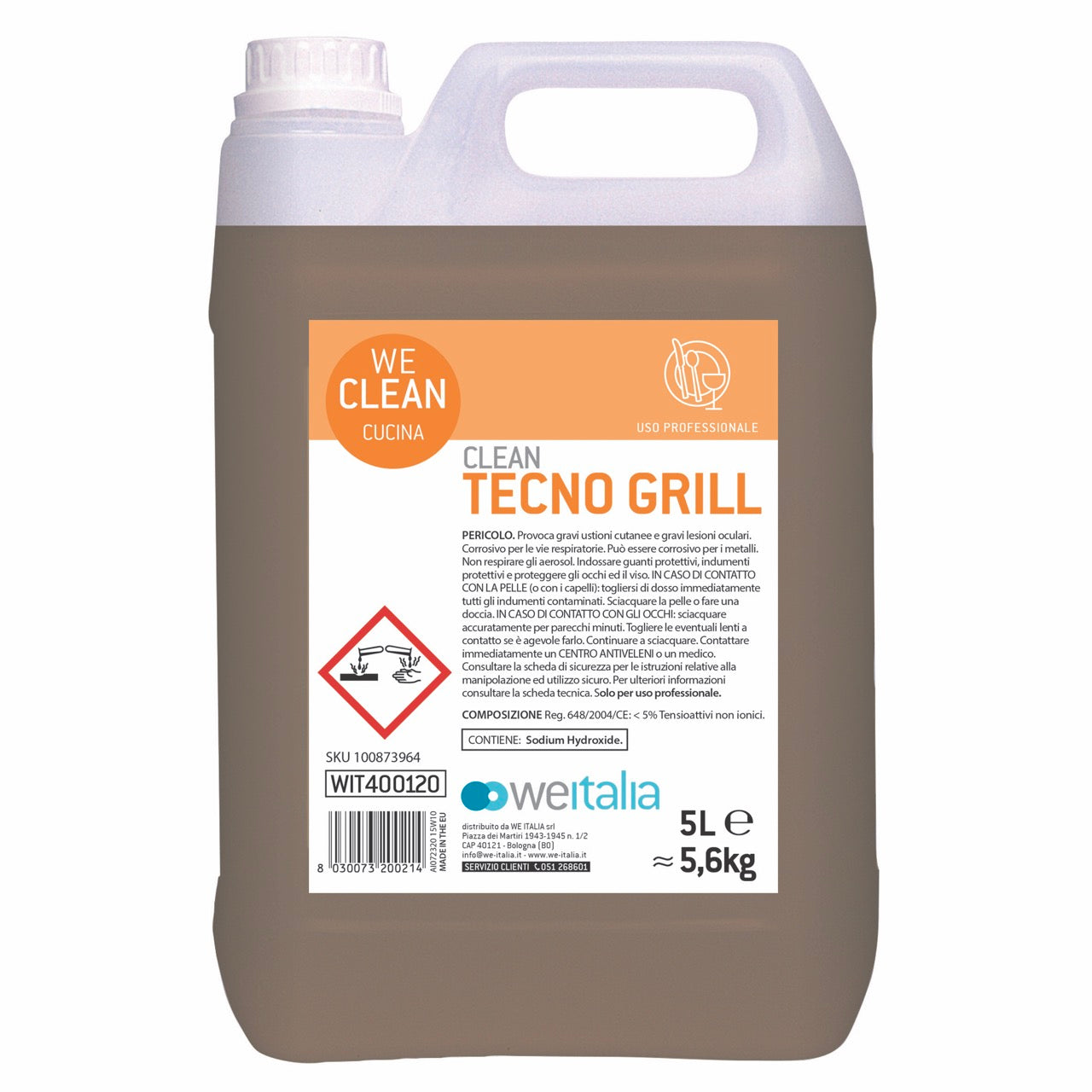 WE CLEAN TECNO GRILL - Detergente Pulizia forni e grill