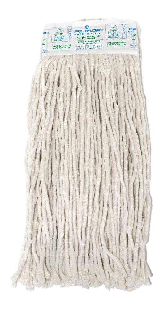 Mop in cotone GR.350 Open-end con supporto da 8 cm