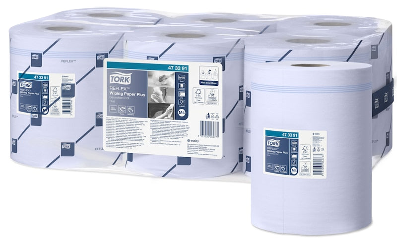 Tork Reflex™ Carta Plus per asciugatura blu