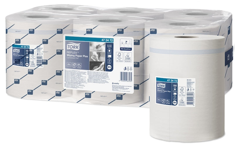 Tork Reflex™ Carta Plus per asciugatura bianco