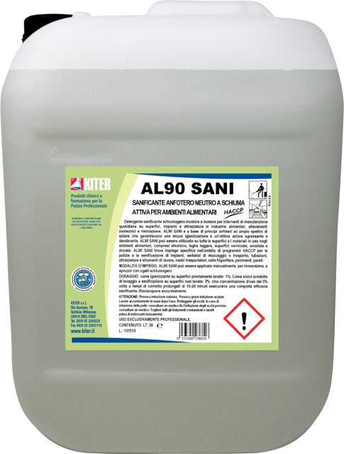 AL 90 SANI - Igienizzante anfotero neutro a schiuma attiva per ambienti alimentari