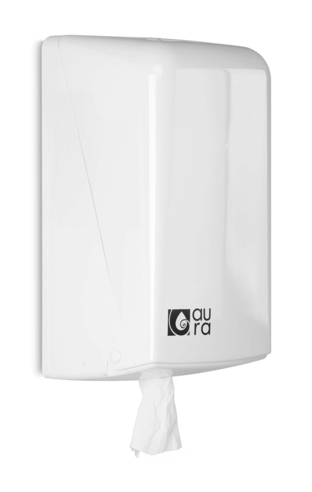 Distributore SNOW LINE in plastica bianca (ABS) per rotolo asciugamani ø 130 mm