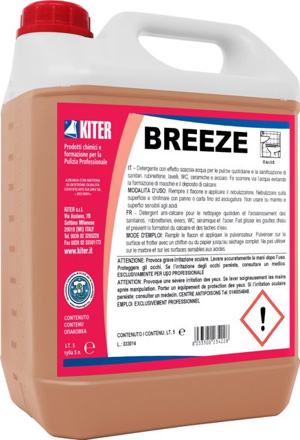 BREEZE antiacqua - Detergente scaccia-acqua igienizzante per bagni