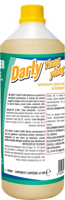 DARLY YLANG YLANG - Deodorante liquido concentrato per ambienti. Profumazione