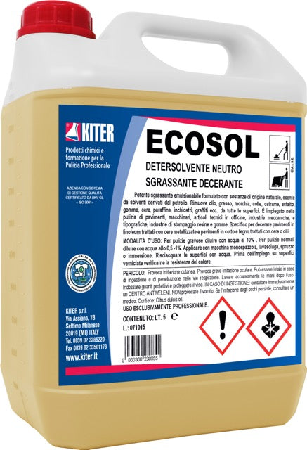 ECOSOL - Detersolvente neutro sgrassante decerante