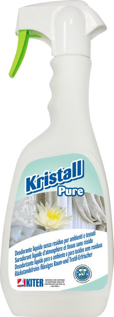 KRISTALL PURE - Deodorante liquido senza residuo per ambienti e tessuti