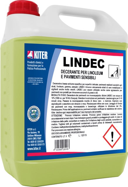 LINDEC - Decerante per linoleum e pavimenti sensibili
