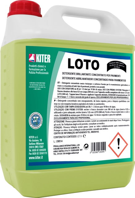 LOTO - Detergente brillantante concentrato per pavimenti