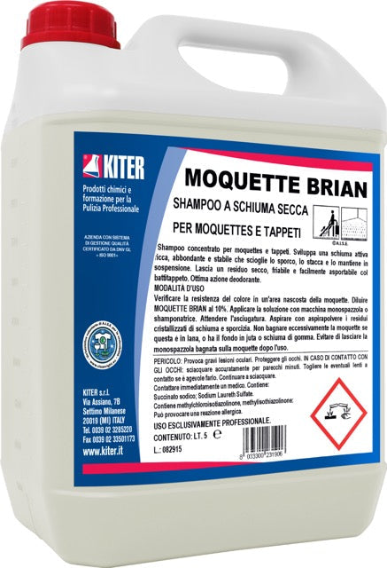 MOQUETTE BRIAN - Shampoo a schiuma secca per moquette e tappeti