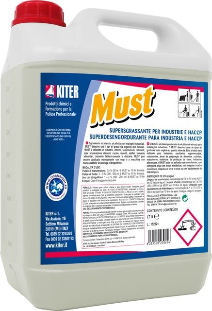 MUST - Supersgrassante per industrie e HACCP