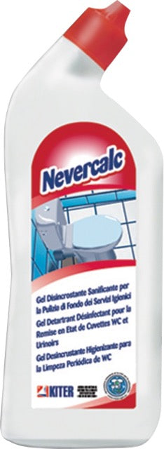 NEVERCALC - Gel disincrostante igienizzante per la pulizia di fondo dei servizi igienici