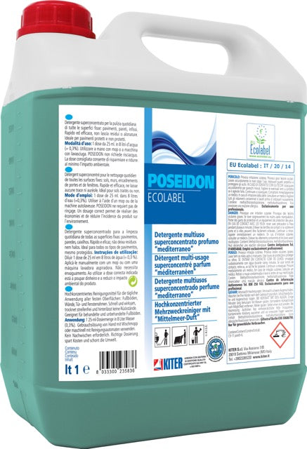 POSEIDON - Detergente multiuso superconcentrato ECOLABEL
