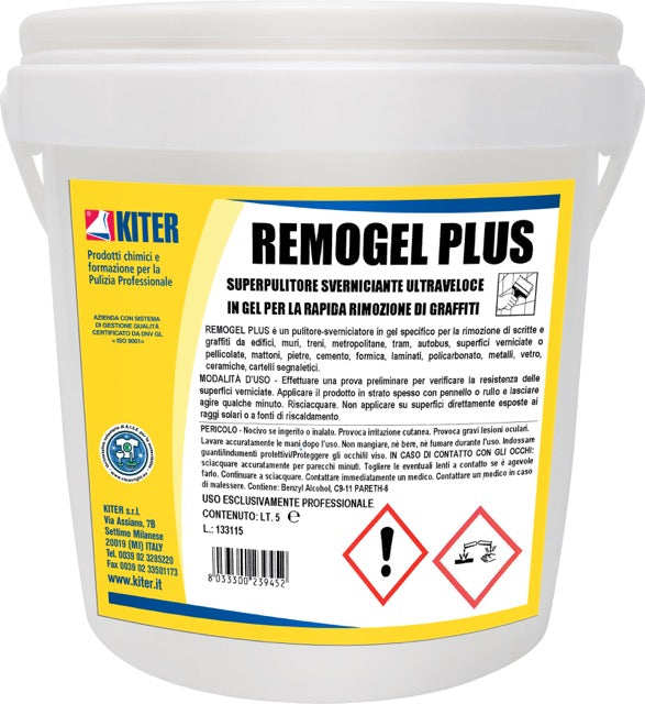 REMOGEL PLUS - Superpulitore sverniciante ultraveloce in gel per la rapida rimozione di graffiti