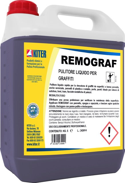 REMOGRAF - Pulitore antigraffiti per superfici lisce