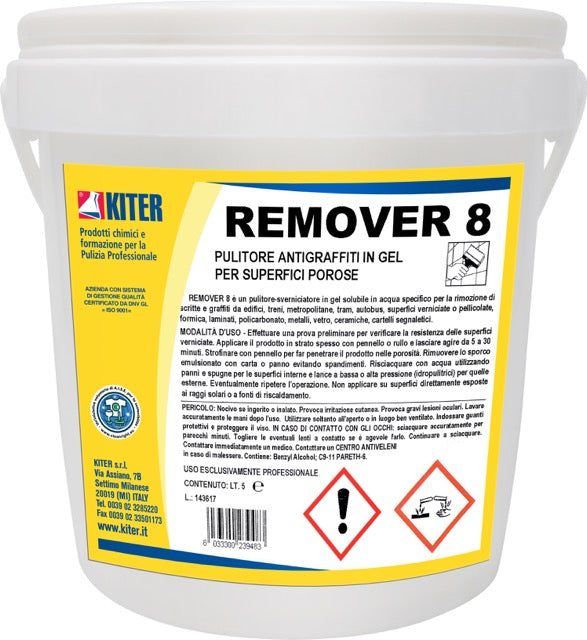 REMOVER 8 - Pulitore antigraffiti per superfici porose