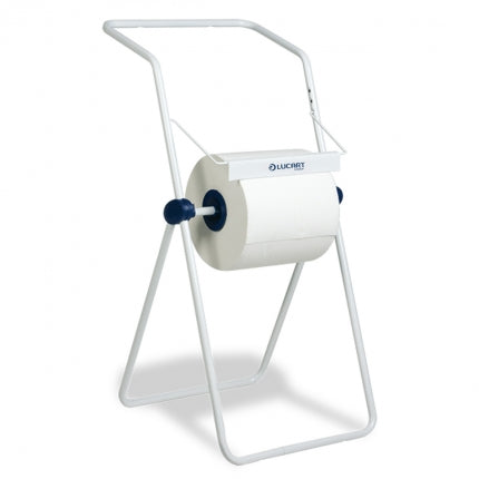 DISPENSER PORTAROTOLO A TERRA IN TUBO METALLICO