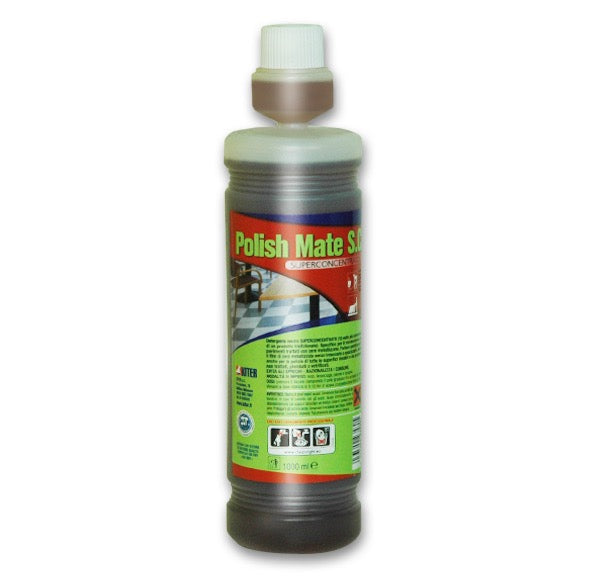 POLISH MATE S.C. - Detergente superconcentrato per la manutenzione di pavimenti protetti, vetrificati o piombati
