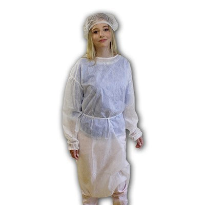 Camice Monouso con Lacci Modello Chirurgico in TNT Polipropilene, Idrorepellente, 20g