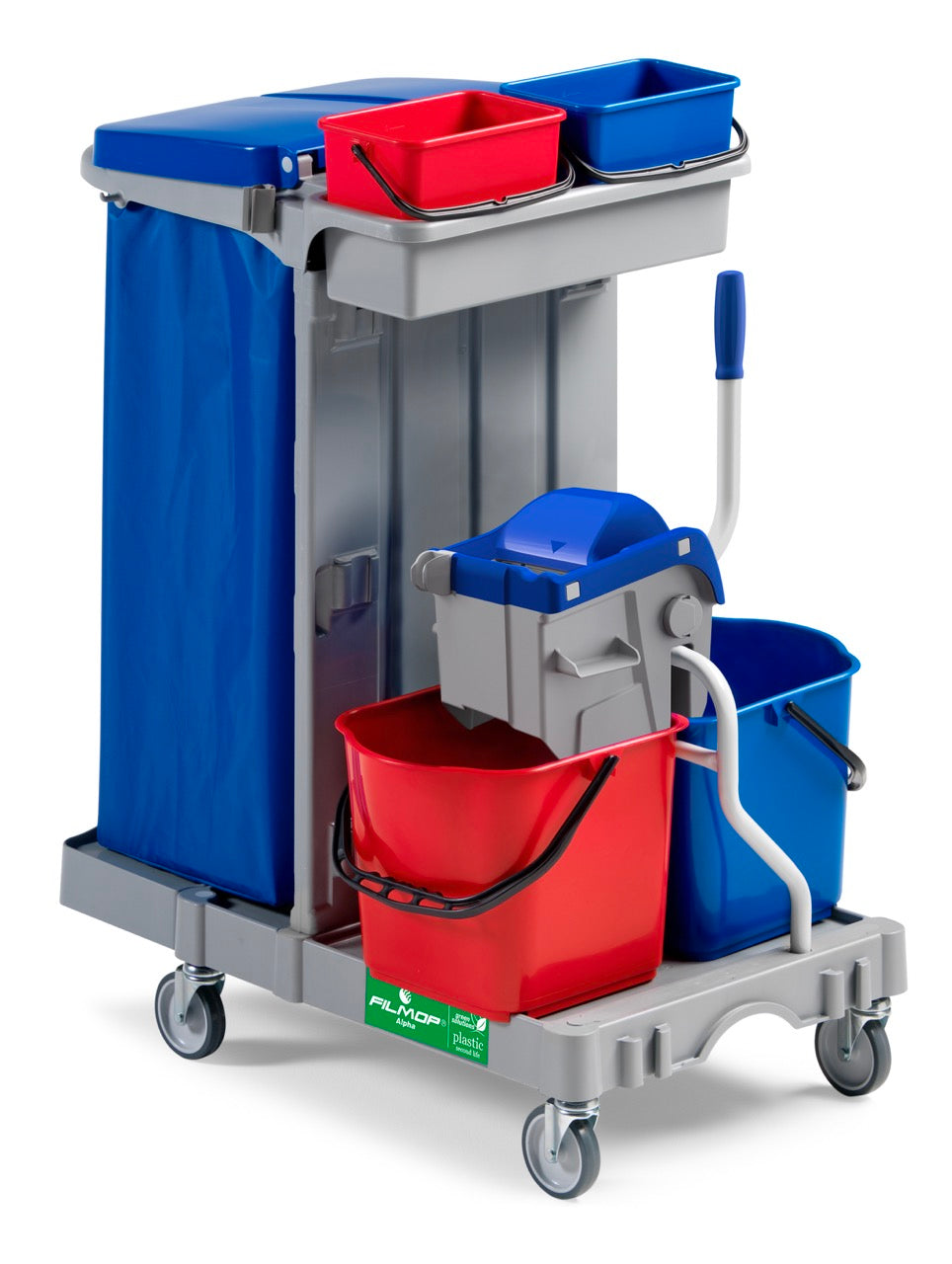 ALPHA 1104 - CARRELLO IN PLASTICA CON STRIZZATORE BOOST 7003UA