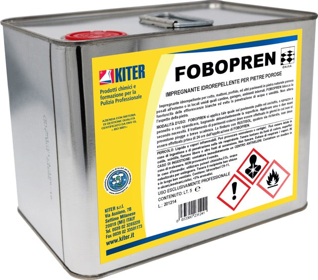 FOBOPREN - Impregnante idrorepellente antiefflorescenze per cotto e pietre naturali porose