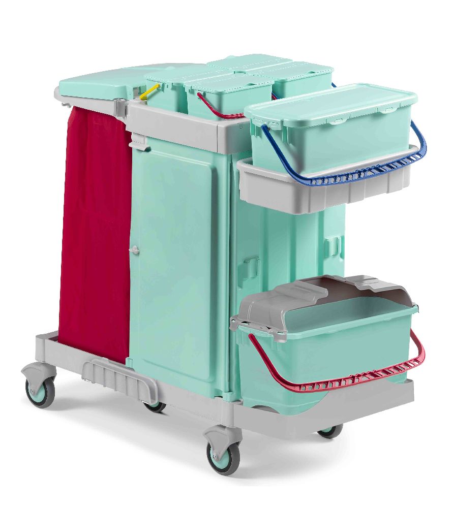 ALPHA A-B PLUS 0603706 - carrello in plastica antibatterica con sistema Click Safe