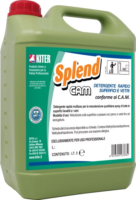 SPLEND CAM - Detergente rapido superfici e vetri – Eco Chimica SRL